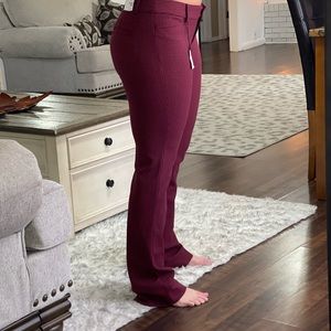 NWT Womens Barely Boot Low Rise Stretch Columnist Pants by Express Size 6R